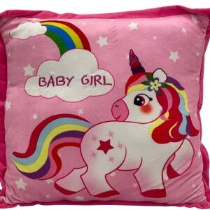 Baby Girl Plush Pillow-Baby Shower Gift-Nursery Pillow-Gift for Baby Girl